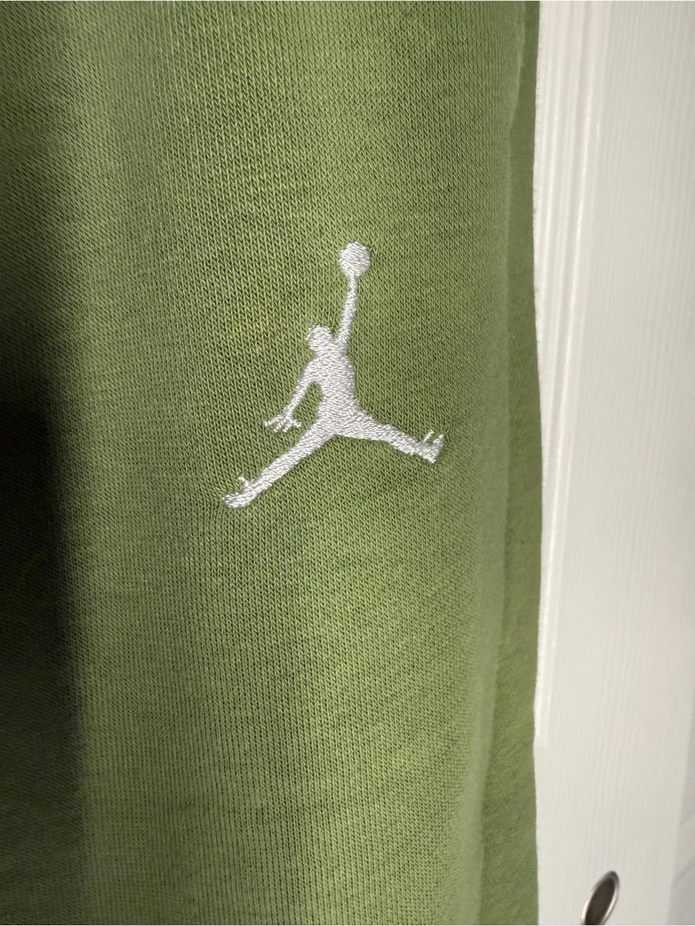 Jordan Olive Green Men's Joggers with White Jumpman